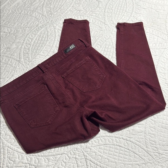 Women's Burgundy Jeans - Picture 4 of 9
